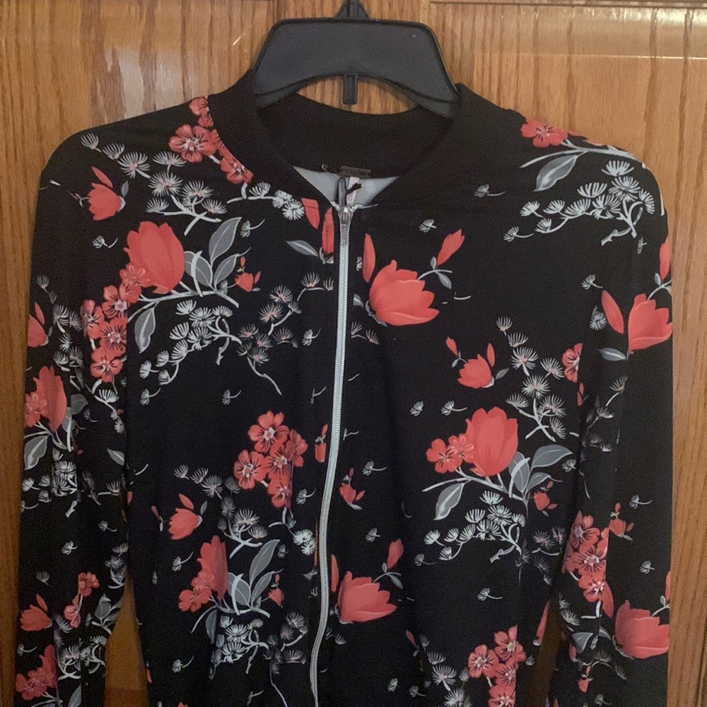 Juniors Poof Bowling Jacket- “Oriental Rose” NWT